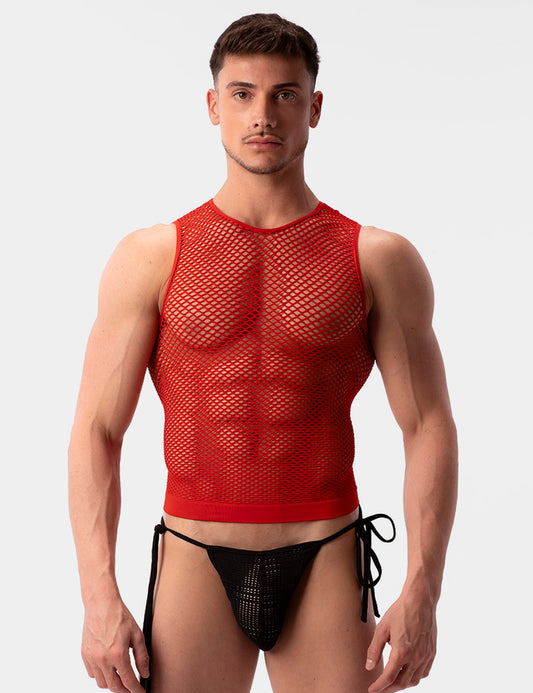 Barcode Berlin: Fishnet Tank Stefano Red