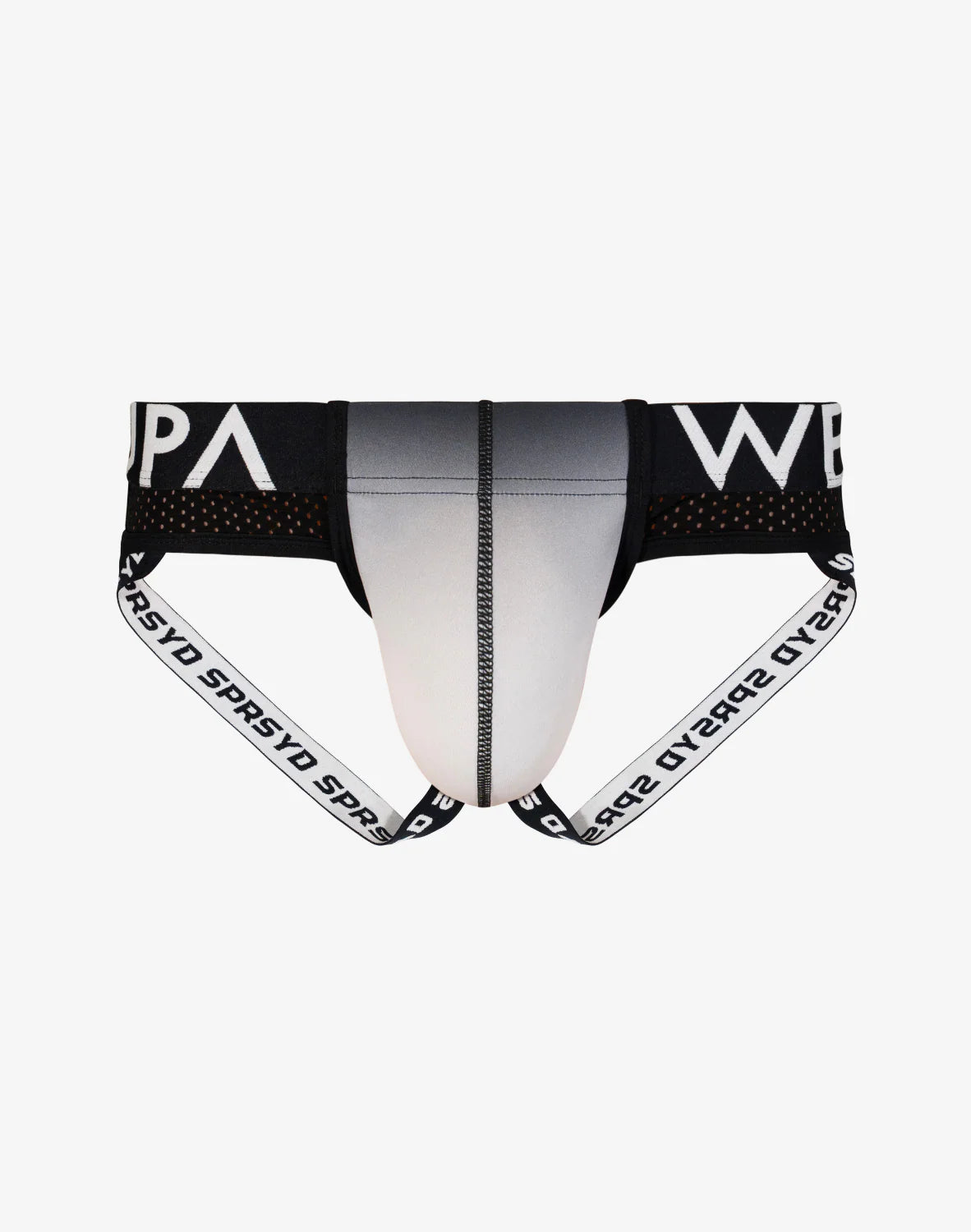 SUPAWEAR: SPR Performance Gradient Jockstrap Underwear - Black / White