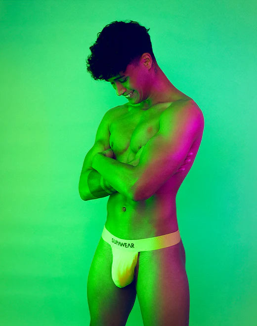 SUPAWEAR: Neon Thong Underwear - Cyber Lime