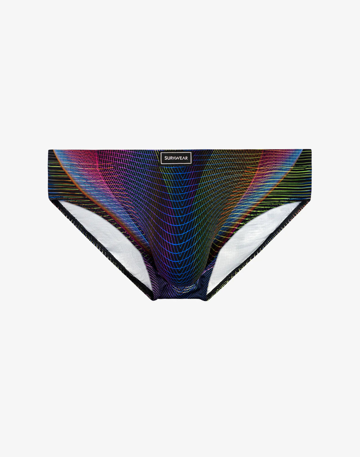 SUPAWEAR: Printed Pride Brief Underwear - Rainbow