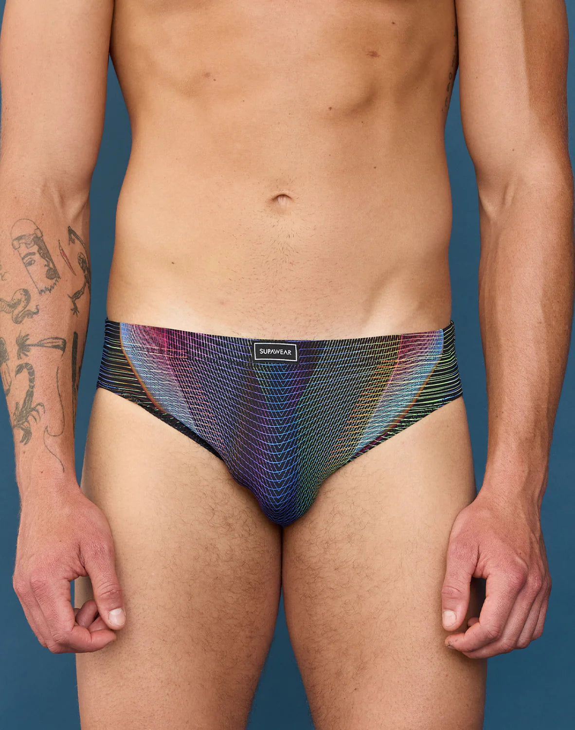 SUPAWEAR: Printed Pride Brief Underwear - Rainbow