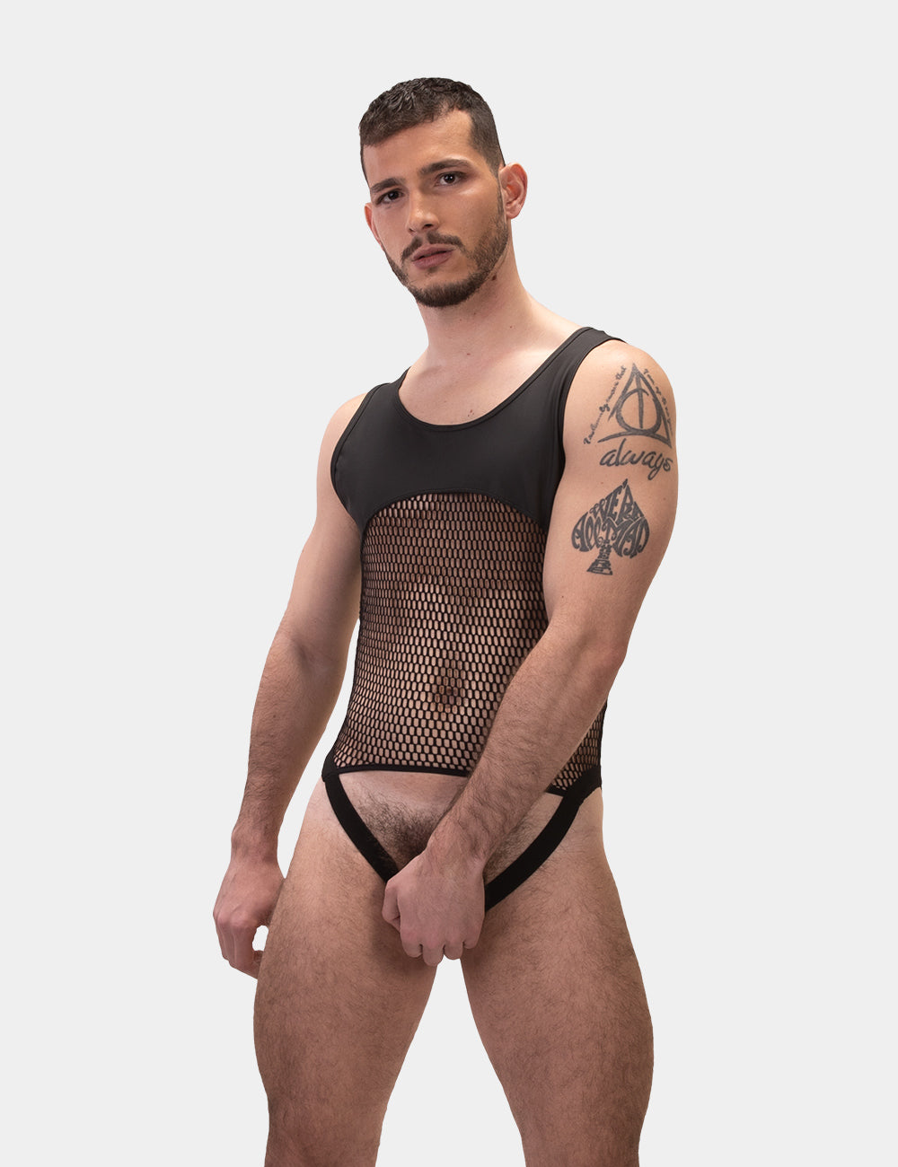 Barcode Berlin: Mesh Lace Bodysuit Notin