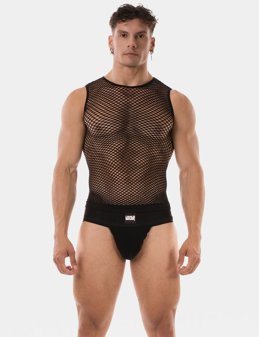 Barcode Berlin: Fishnet Tank Stefano Black