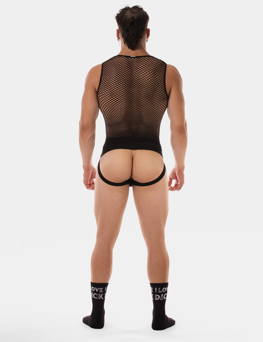 Barcode Berlin: Fishnet Tank Stefano Black