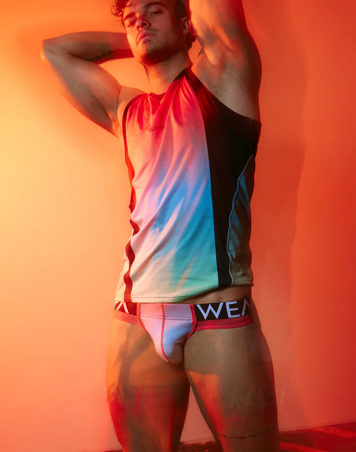SUPAWEAR: SPR Performance Gradient Jockstrap Underwear - Rainbow