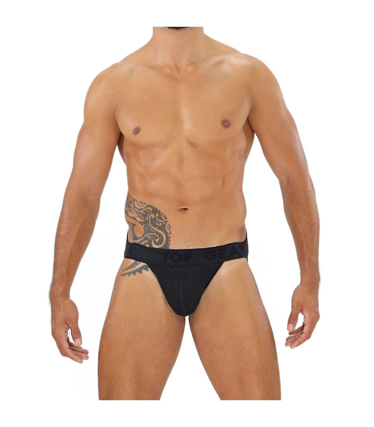 TOF - Paris: Bulge Mesh Jockstrap Black