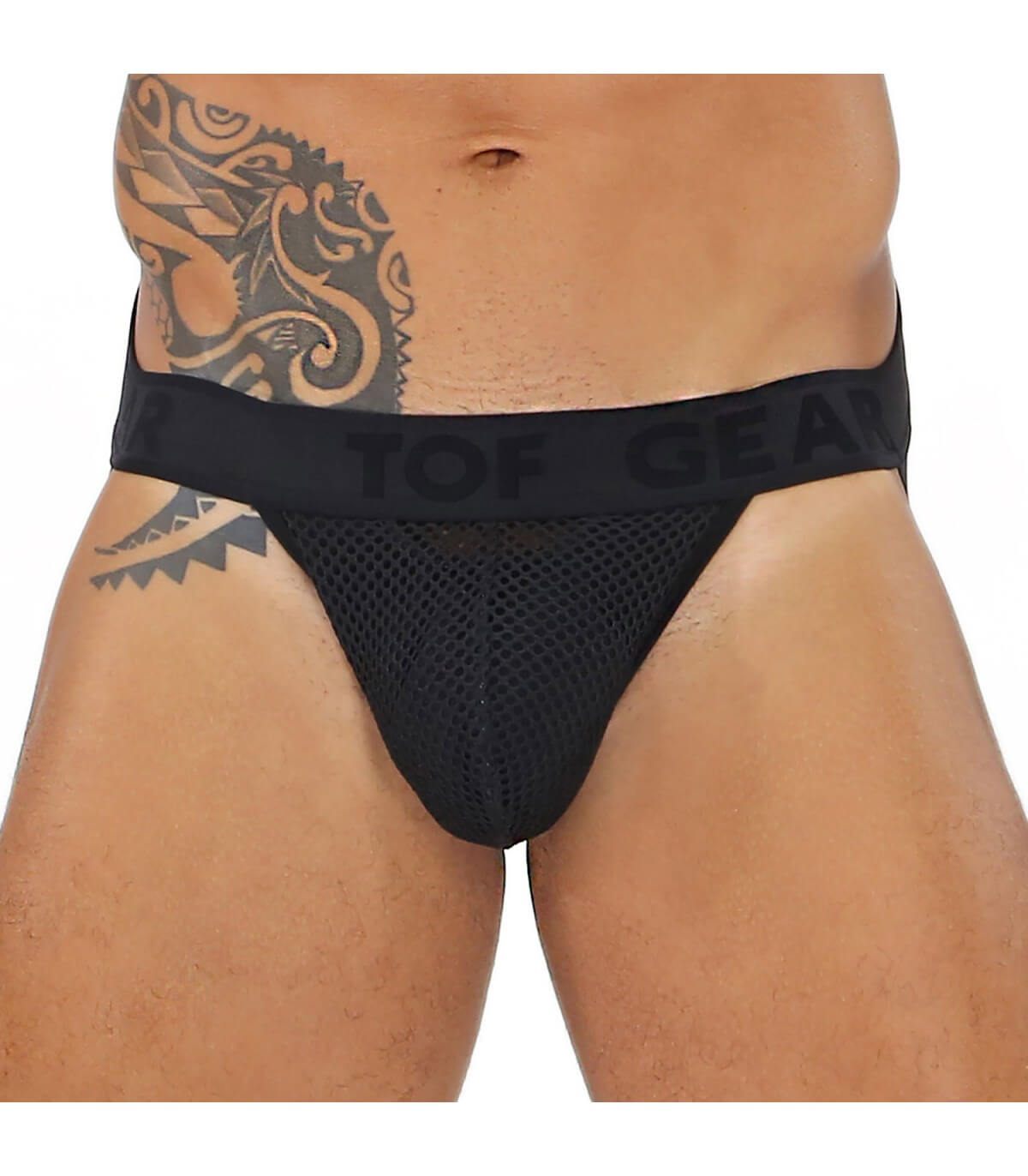 TOF - Paris: Bulge Mesh Jockstrap Black