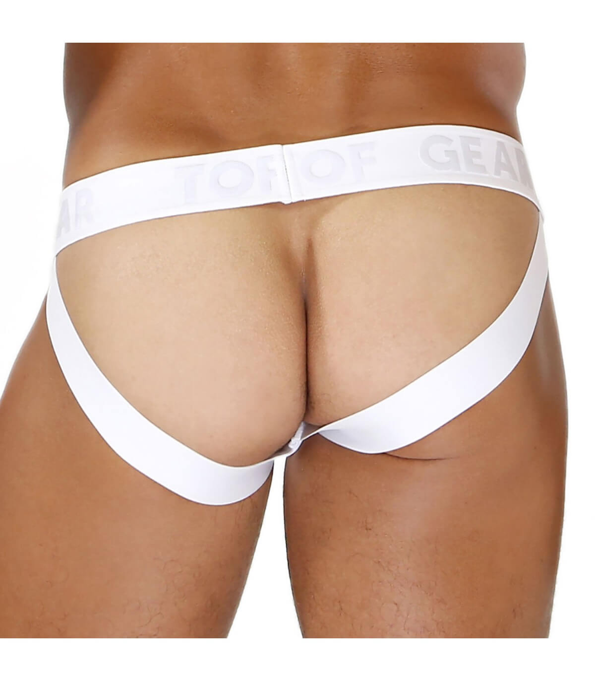TOF Paris: Bulge Mesh Jockstrap White