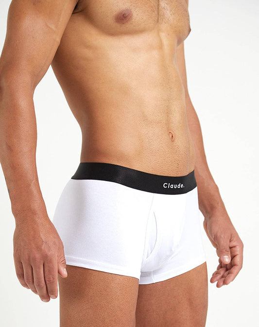 Project Claude: Classic Boxer Brief - White